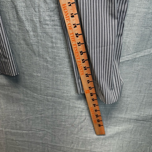 Brooks Brothers Natalie Fit size 14 navy blue and white pockets belt loop 2 pair - Picture 10 of 13